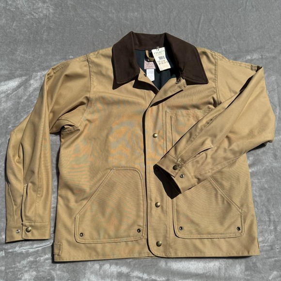Filson Other - C.C. Filson Klondike 721 Dry Finish Work Coat Men Medium Snap Canvas USA New NWT